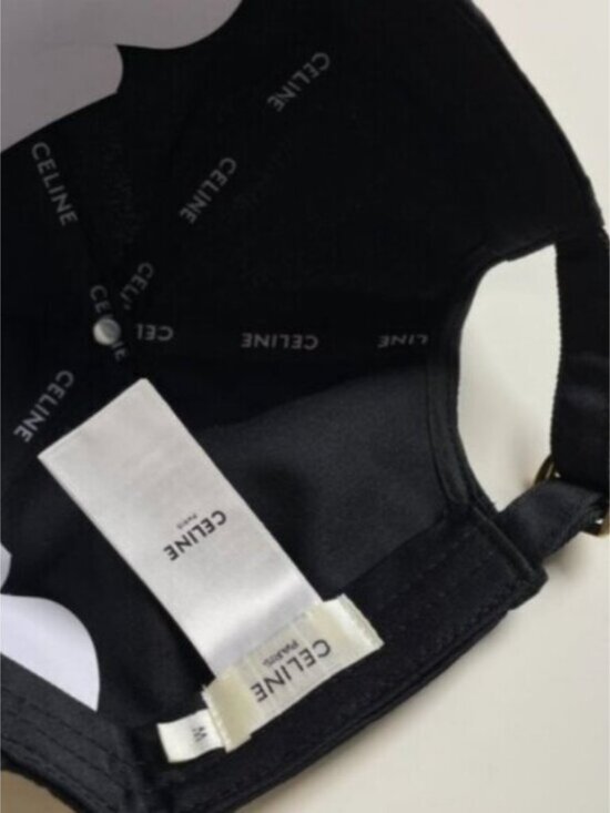 CELINE Triomphe Black Cap
